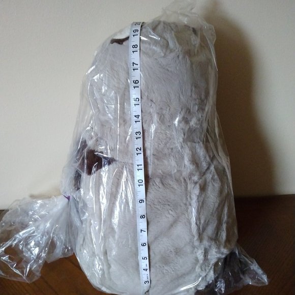 Tan and Dark Brown Raccoon Stuffed Animal Plush New in Original Bag - Picture 4 of 5